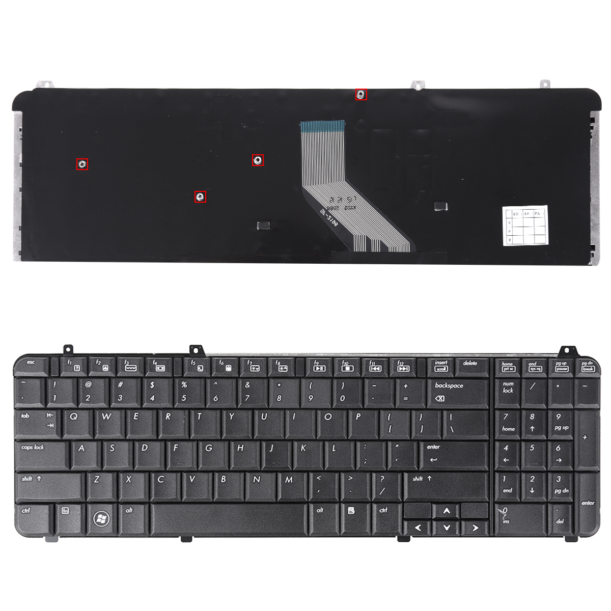 Picture of New Replacement Laptop Keyboard For HP DV6-1000 DV6-2000 BLACK US Layout